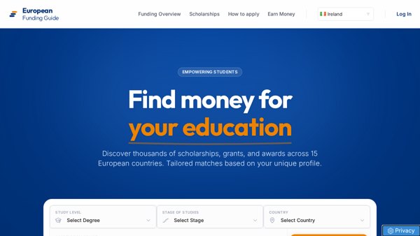 European Funding Guide jetzt auch für Irland, Belgien und die Schweiz